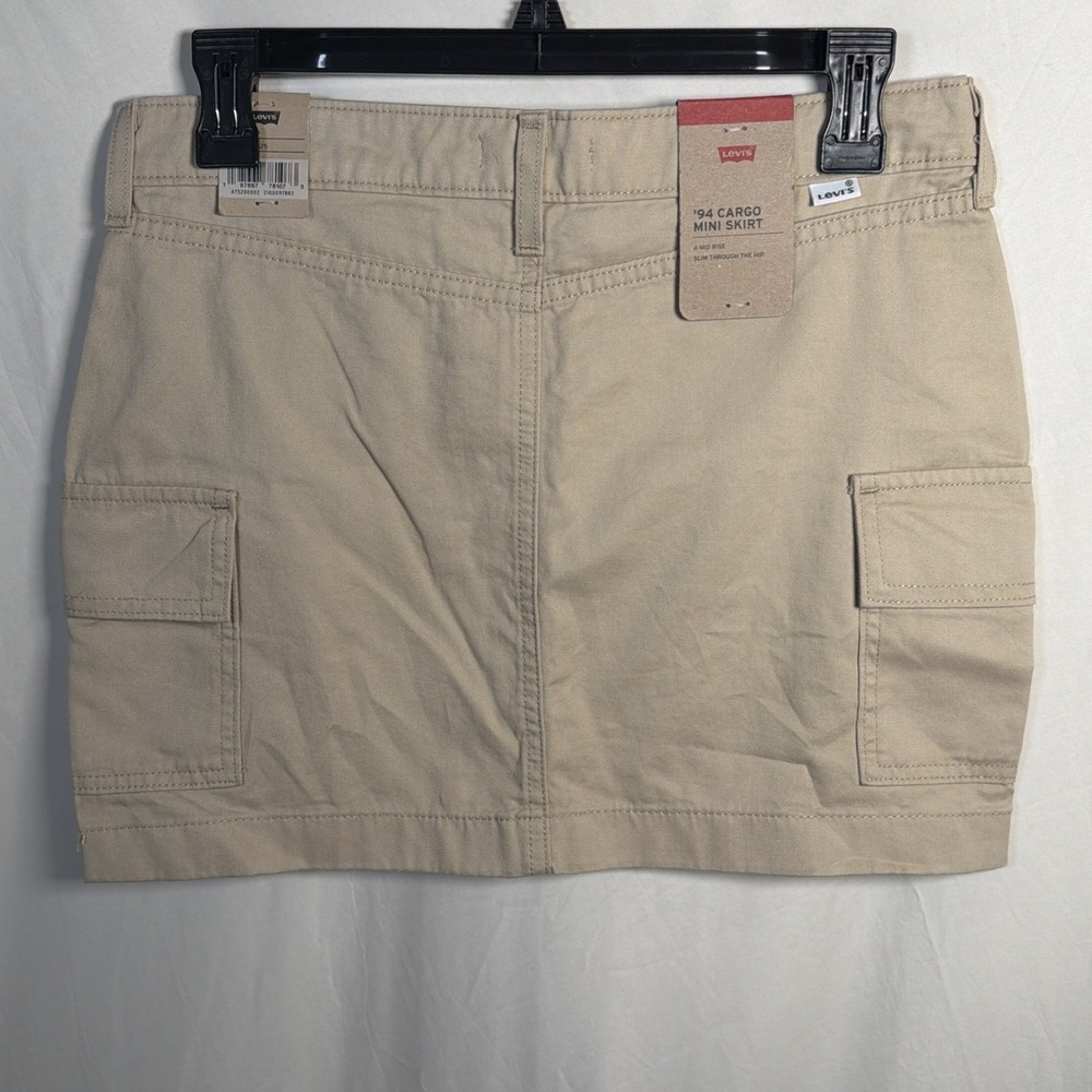 Levis 94 Cargo Mini Skirt Womens 25 Beige Utility Y2K‎ NWT